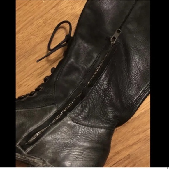 Very Rare People x Bed Stu Wesley Tall Boots Black Distressed Moto 7.5 8 38 - Picture 5 of 11